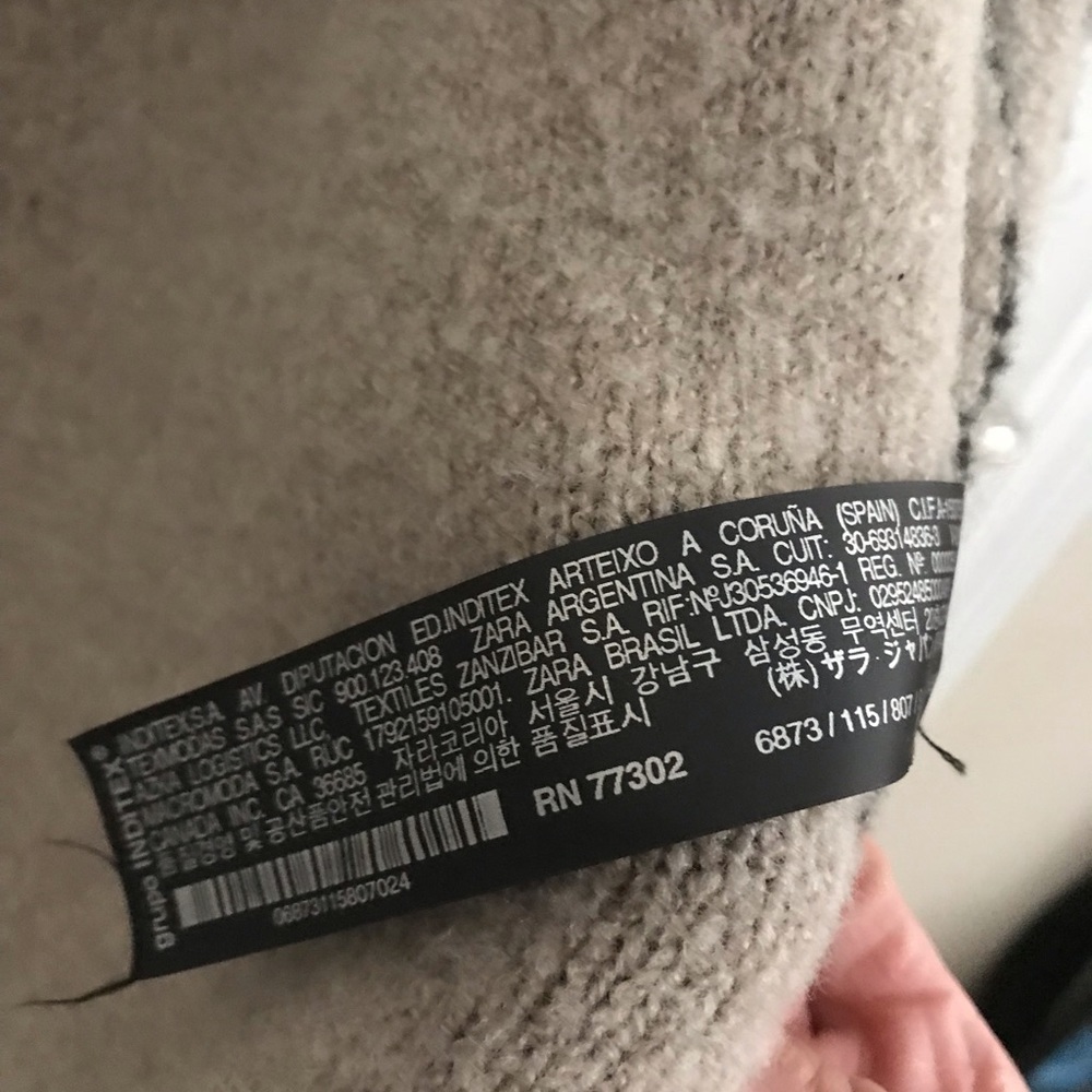 Zara Knit open front wool cardigan - Picture 4 of 7